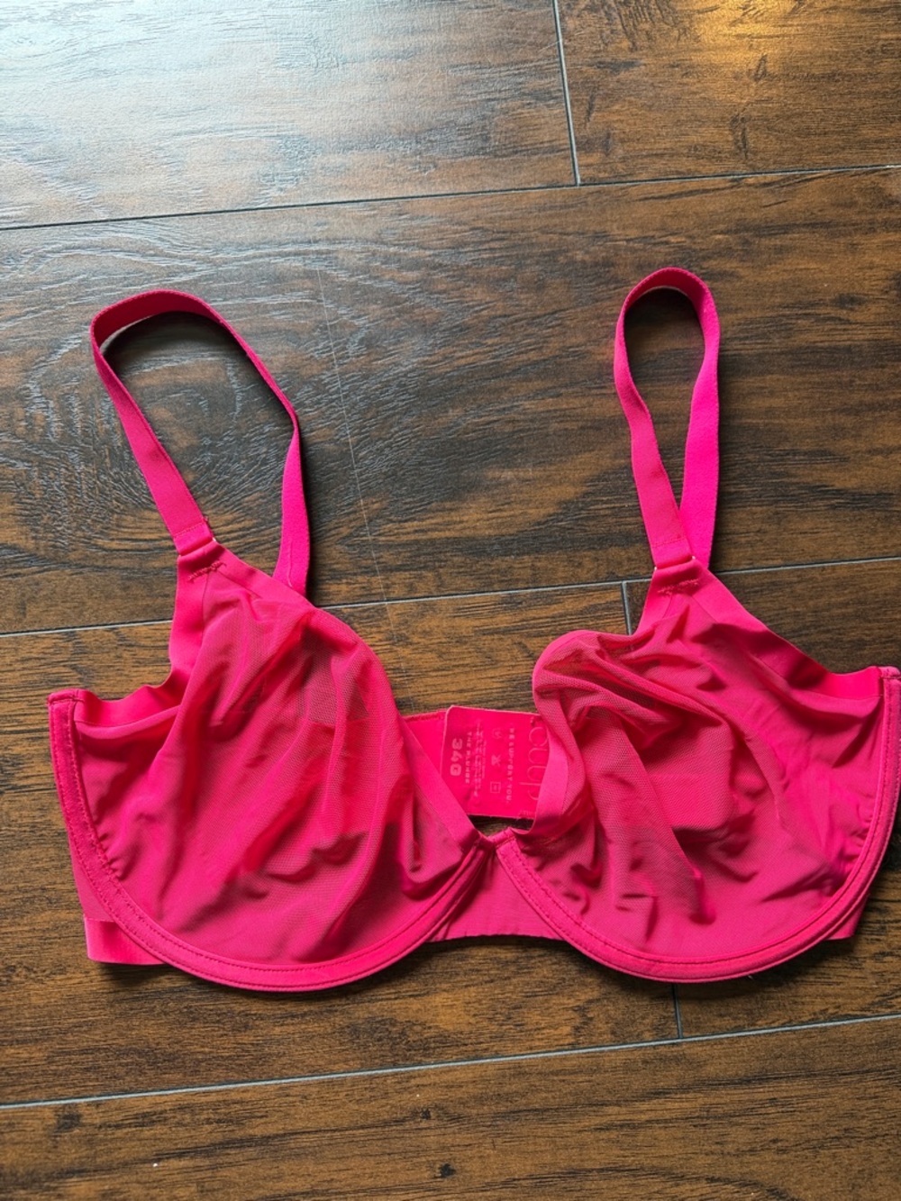 Women’s Hot Pink Underwire Bra - Stylish Support